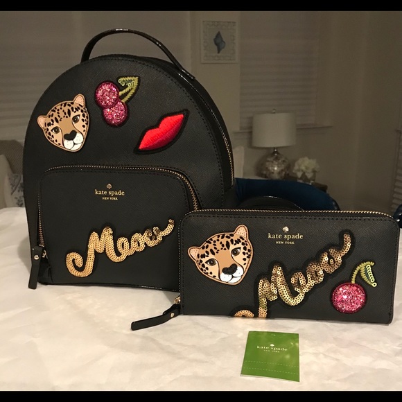 ✨SOLD!✨♠️Kate Spade NEW! Leather Tomi Backpack Bag - Picture 8 of 8